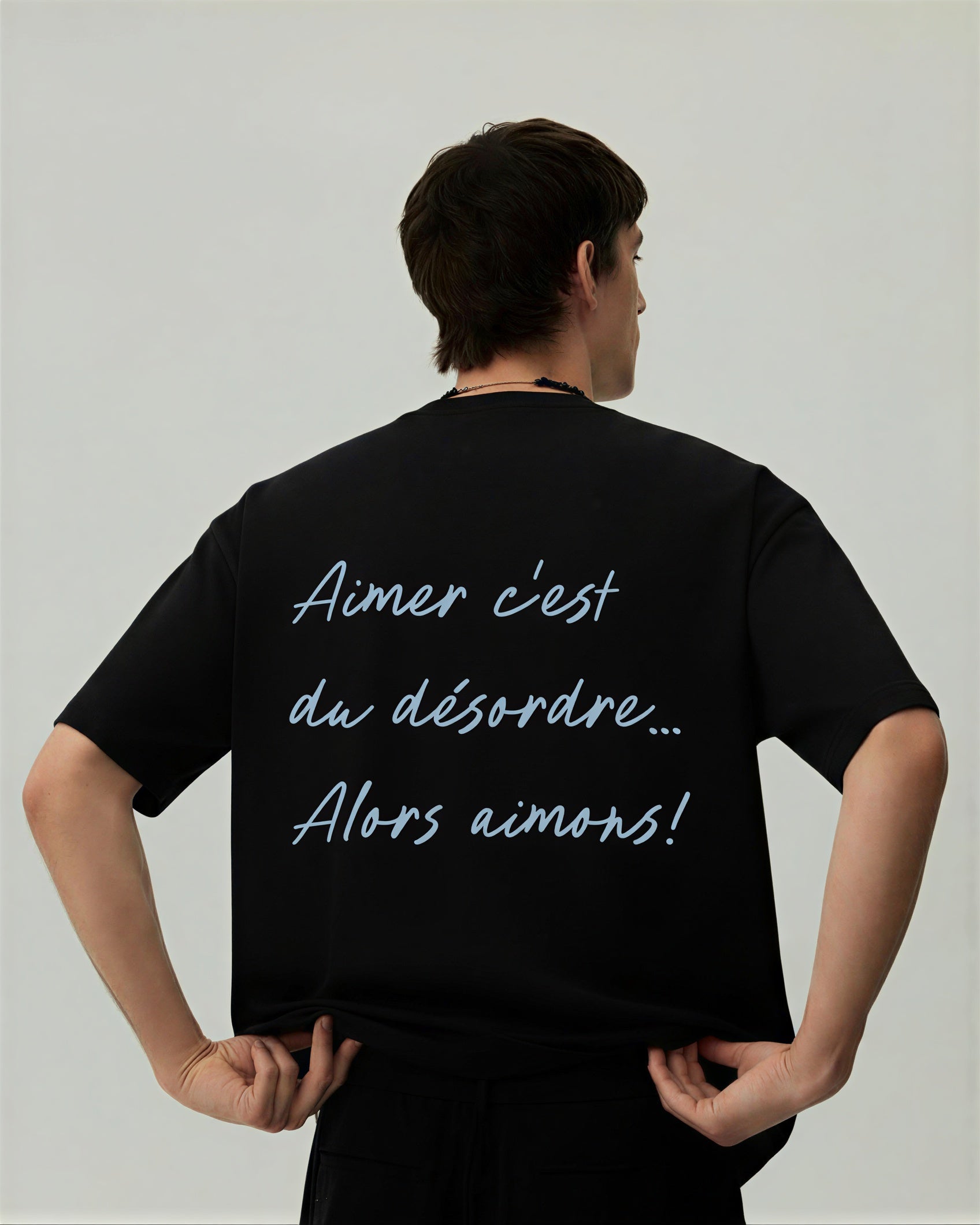 T-Shirt Des Je T’aime-Black