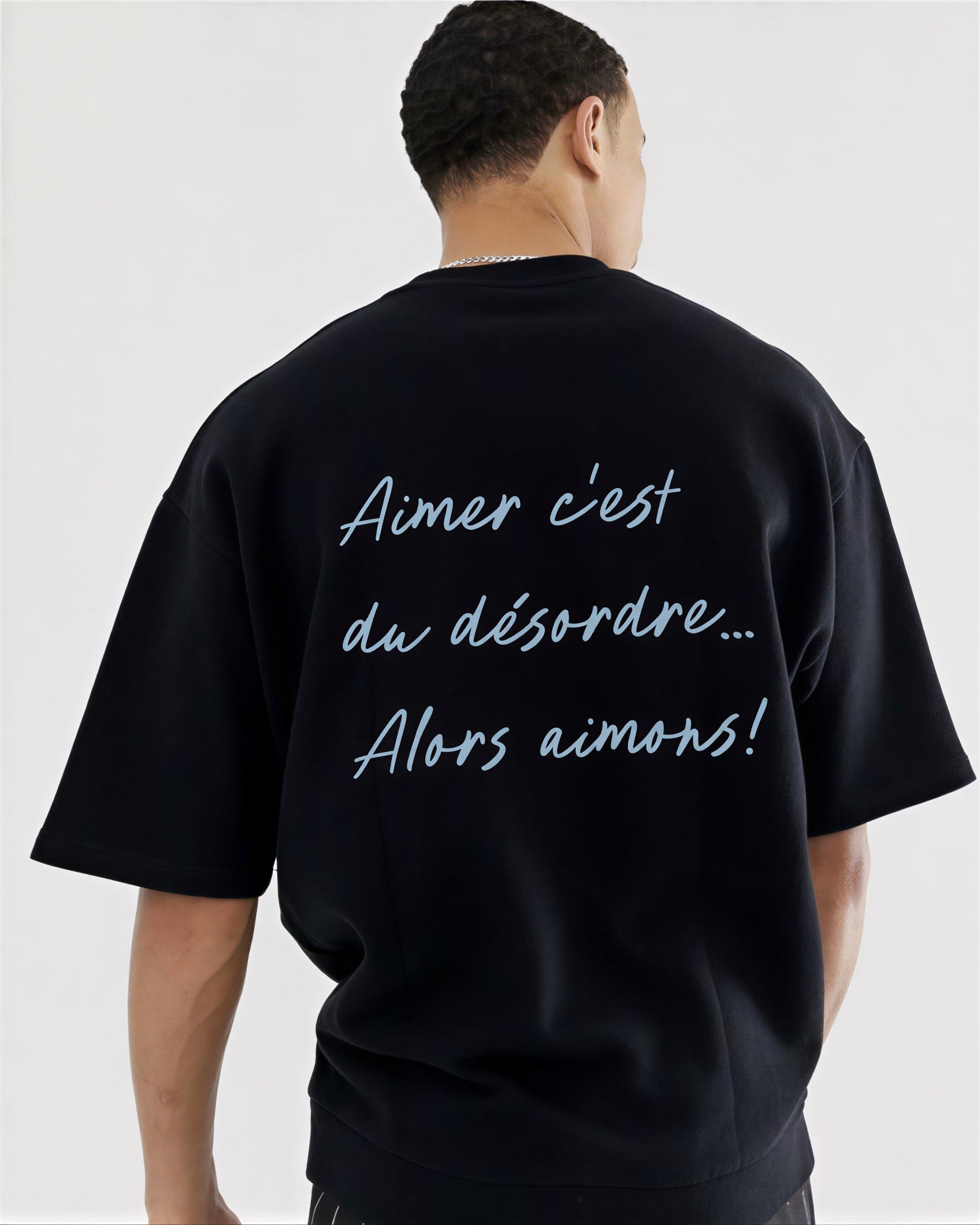 T-Shirt Des Je T’aime-Black
