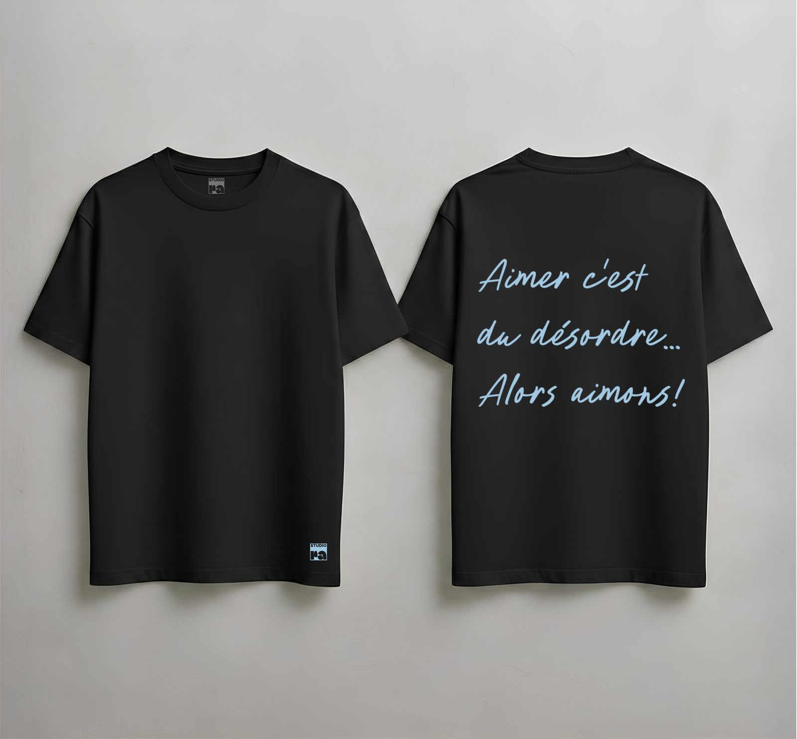 T-Shirt Des Je T’aime-Black